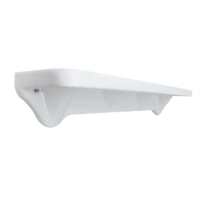 Bathroom Tray Wall Console in Porcelain White, 1950s