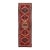 Vintage Hand-Knotted Turkish Wool Runner Rug With Geometric Tribal Medallions in Crimson, Indigo, and Cream For Sale