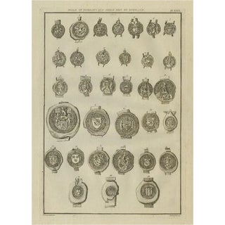 T. Astle, Seals of Nobility and Important Men of Scotland, 1792, Print For Sale