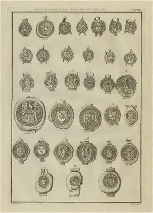T. Astle, Seals of Nobility and Important Men of Scotland, 1792, Print