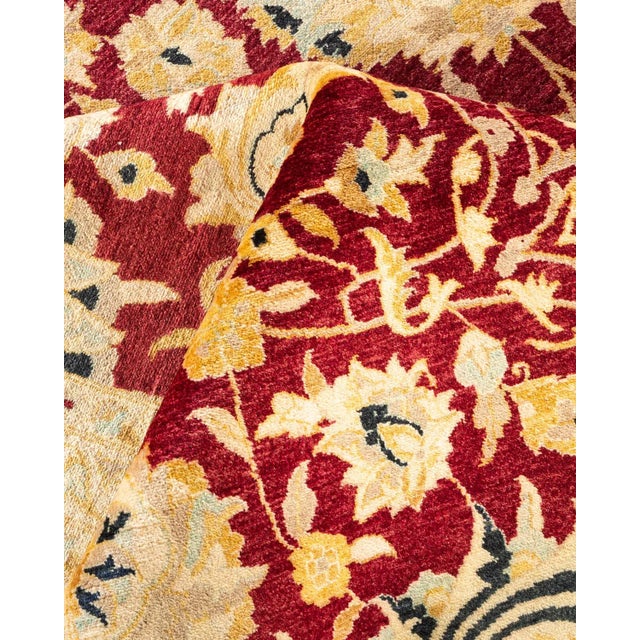 Textile Mogul, One-of-a-Kind Hand-Knotted Area Rug in Re, 12' 2" x 15' 4" For Sale - Image 7 of 8