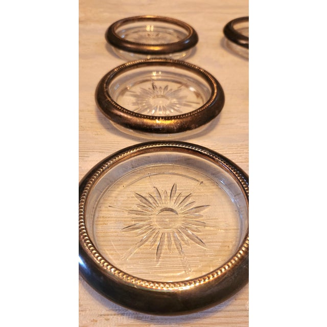 Italian Italian Silver Plated Leonard Coasters Set of 12 For Sale - Image 3 of 7