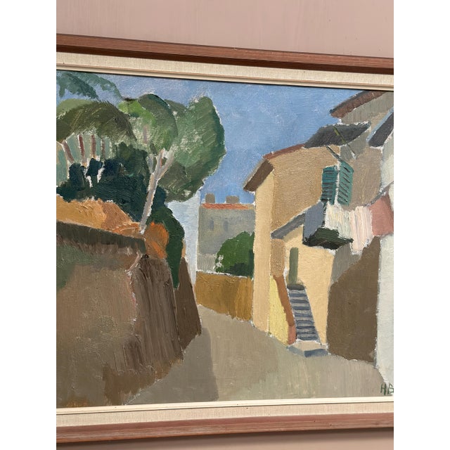 Hilmer Bengtsson, Southern Village, 1960s, Oil on Canvas, Framed For Sale - Image 16 of 18