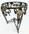 1920s 1920s Two French Art Deco Wrought Iron Tables With Marble Top For Sale - Image 5 of 5
