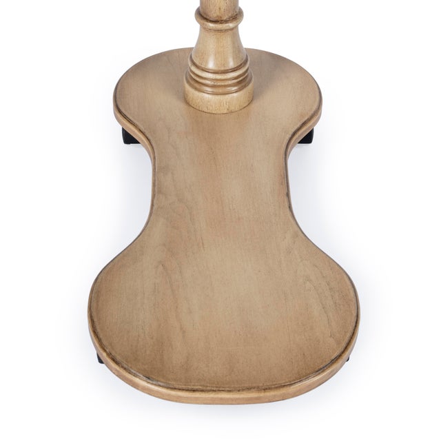 Wood Mabry Mobile Tray Table, Beige For Sale - Image 7 of 9