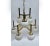 1960s Brass & Chrome 9-Globe Chandelier in the Manner of Robert Sonneman For Sale - Image 9 of 9