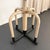 1930s Early 2oth Century Industrial Painted Steel Adjustable Apothecary Swivel Stool For Sale - Image 5 of 6