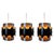 Vintage Pendant Lights in the style of Jo Hammerborg, 1970s, Set of 3 For Sale - Image 16 of 16