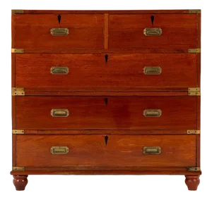 19th Century Teak Campaign Chest
