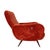 Mid-Century Modern Italian Reclining Armchair in Red Velvet, 1950s For Sale - Image 9 of 10