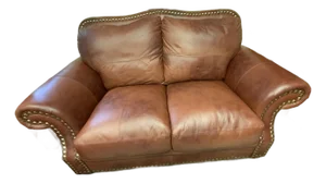 20th Century Leather Loveseat