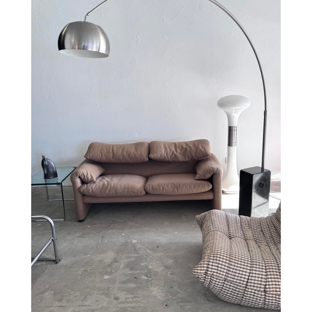 Vintage Two-Seater Sofa by Vico Magistretti for Cassina, 1970s, in Good conditions. Designed 1970 to 1979 I have official...