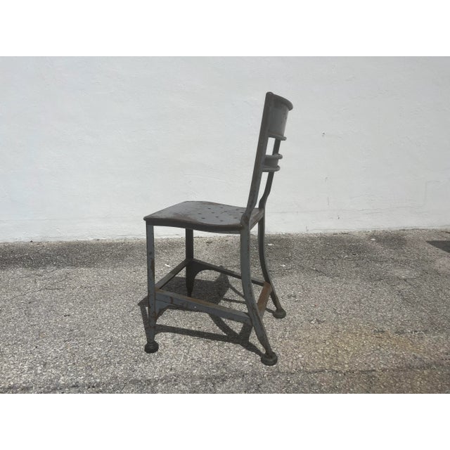 1940s Toledo Steel Dining Chair, Industrial, Usa - Set of 6 For Sale In Miami - Image 6 of 12