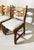 A complete set of six belgian brutalist dining chairs in solid oak, made in the 1970s, very much in the style of the...