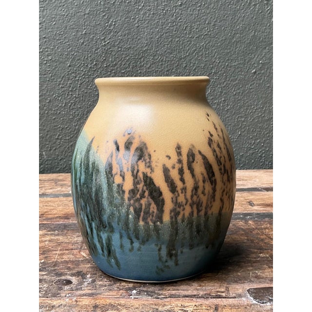 Vintage Studio Pottery Glazed Ceramic Vase For Sale - Image 15 of 16