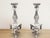 1940’s-1970’s Hollywood Regency Vintage Crystal Bowl W/Stand & Vintage Pairpoint Silverplate Crystal Candlesticks Cherub Claw Foot For Sale In San Diego - Image 6 of 9