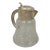 Antique Victorian Silver Plated German Cut Crystal Glass Lemonade Water Pitcher For Sale