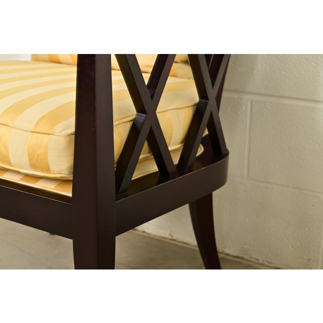 Barbara Barry for Baker Furniture Modern Regency Lounge Chairs, Pair For Sale - Image 10 of 15