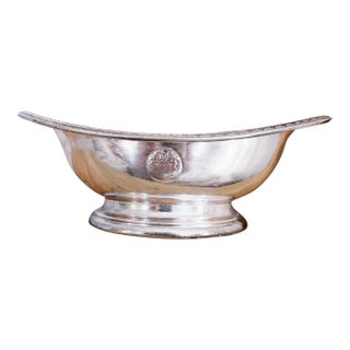 1929 Silver Plated Bowl From Delmonicos New York For Sale