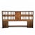 Mid-Century Modern Walnut Veneer King Headboard With Chrome Trim For Sale - Image 18 of 18