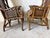 Vintage Bent Rattan & Wicker High Back Chippendale Style Arm Chairs - A Pair For Sale - Image 11 of 18