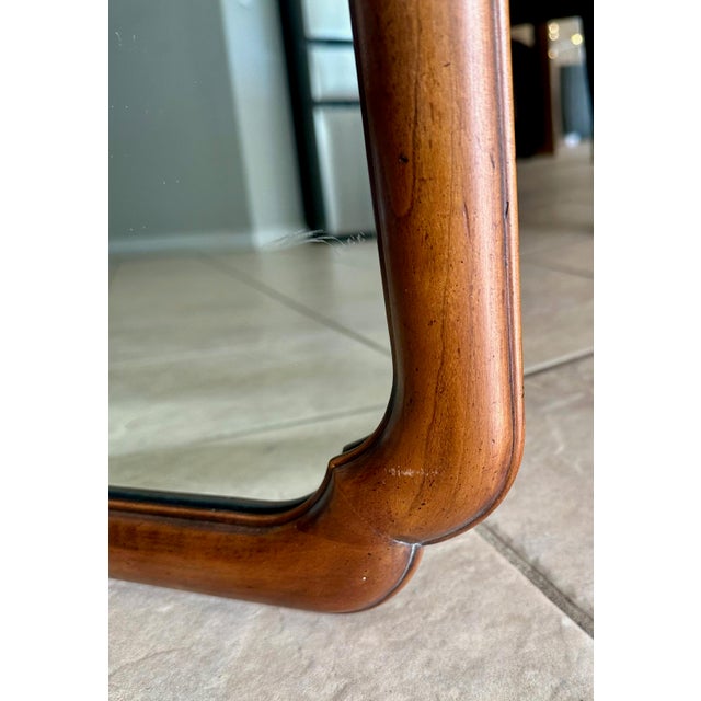 Wood Mid 20th Century Rectangle Walnut Widdicomb Wall Mirror For Sale - Image 7 of 12