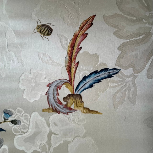 1980s Schumacher Upholstered Waterfall Bench For Sale In Austin - Image 6 of 10