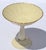 1978 Lenox Charleston Compote Pedestal Dish in tan fine bone china with a sunflower embossed design and gold trim. The...