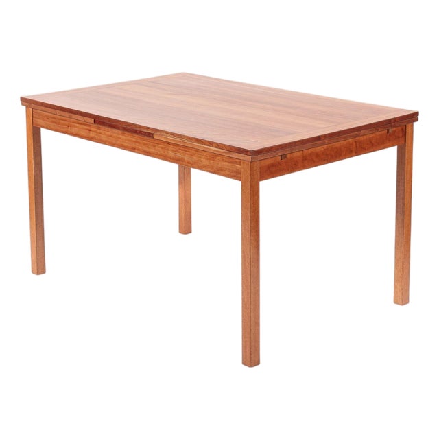 Mid Century Danish Modern Teak Extension Dining Table For Sale