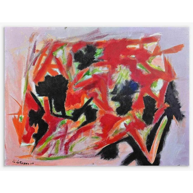 Giorgio Lo Fermo, Abstract Expression, Original Oil on Canvas, 2022 For Sale - Image 4 of 4