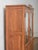 Brown Late 20th Century Solid Wood Glass-Front Almirah Cabinet With Double Doors and Drawers For Sale - Image 8 of 9