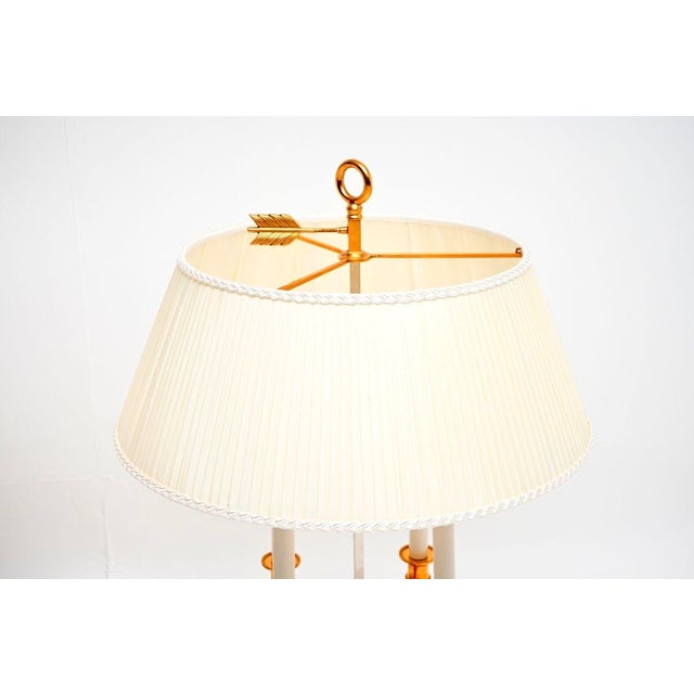 French Brass Bouillotte Table Lamps, 1960, Set of 2 For Sale - Image 3 of 11