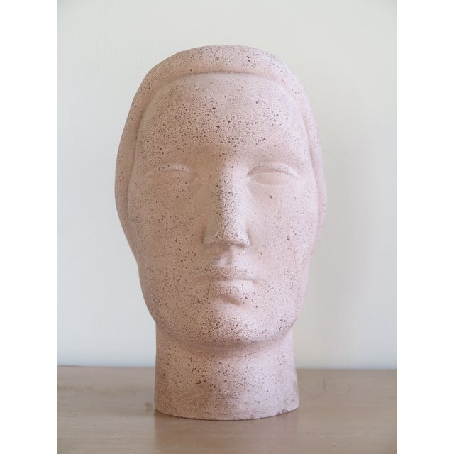 1930s Oronzio Maldarelli for Robinson Galleries Art Deco Head Sculpture