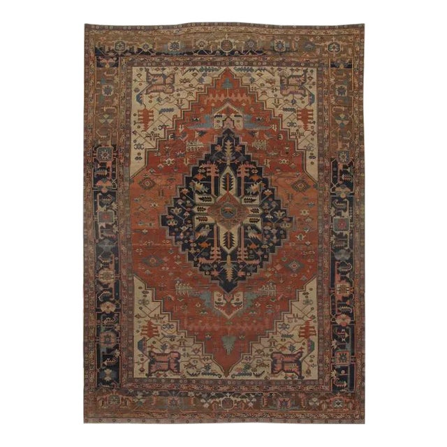 Pasargad Rust Persain Antique Serapi - 11' 3'' X 16' 6'' For Sale