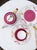 Red Hand-Painted Limoges Porcelain Tea Service by Marie Daage, 2000s, Set of 20 For Sale - Image 8 of 15