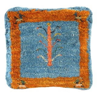 Pasargad DC Fine Hand Knotted Persian Gabbeh Pillow For Sale