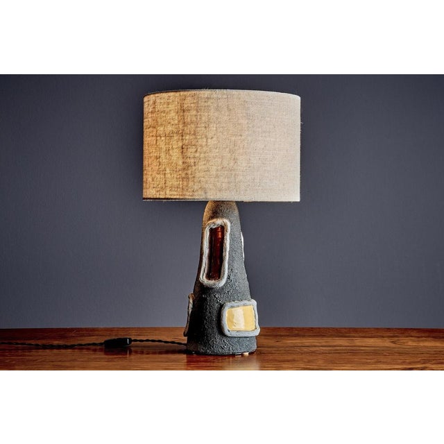 1960s Volcano Glazed Ceramic Table Lamps attributed to Bitossi, 1960s, Set of 3 For Sale - Image 5 of 13