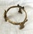 Vintage Brass Ribbon Bowl Display or Plant Holder. Perfect for the holiday with a red bowl which will make the brass stand...