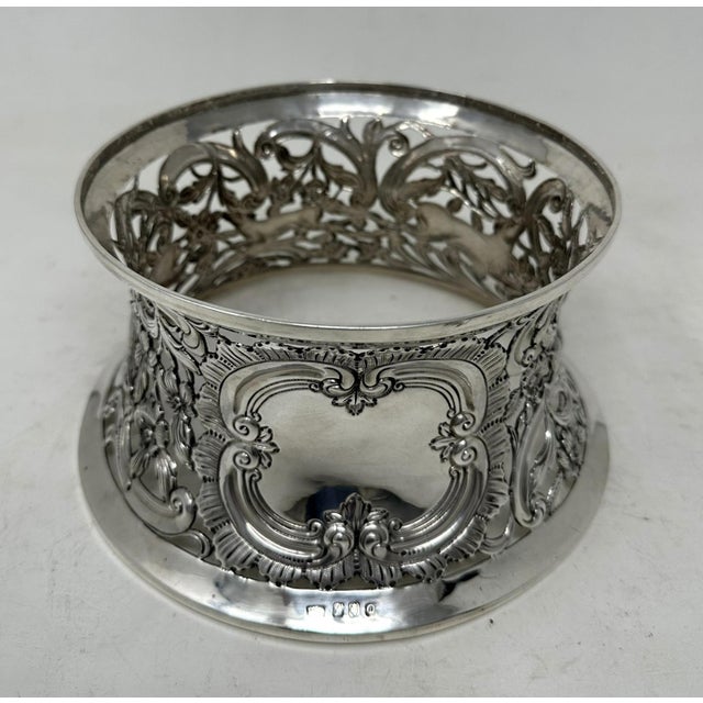 Irish Sterling Silver Dish Ring Matthew J Staunton Dublin Ireland 1932 16.9ozs For Sale - Image 4 of 8