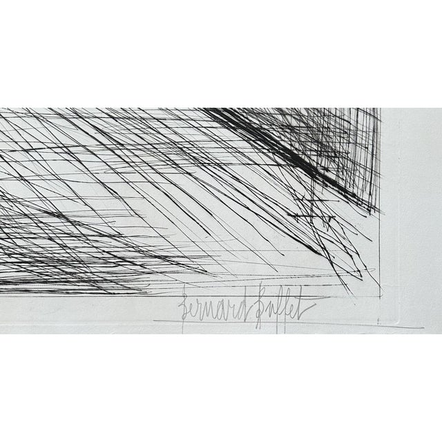 Bernard Buffet, The Canal, 1955, Original Etching For Sale - Image 5 of 7