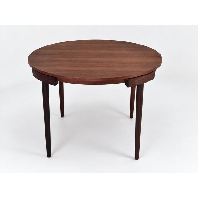Round Extendable Dining Table and Chairs in Teak by Hans Olsen for Frem Røjle, Denmark, 1960s, Set of 5 For Sale - Image 9 of 18