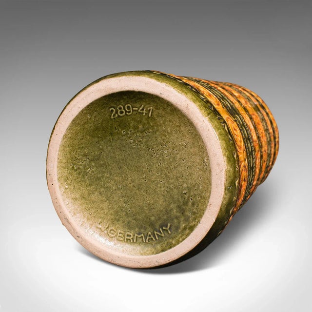 1970s Vintage German Ceramic Flower Vase For Sale - Image 9 of 10