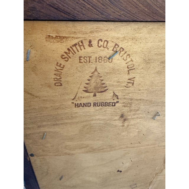 Shabby Chic Late 20th Century Hand Painted Blue Dresser Chest Handcrafted in Vt For Sale - Image 3 of 6