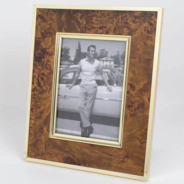 Montagnani Firenze, Italy, crafted this stunning picture frame circa 1970. Its Mid-Century modernist design boasts a...
