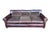 Restoration Hardware Medium Brown Leather Sofa With Feather-Filled Cushions For Sale - Image 10 of 10