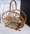 1960s Rattan and Bamboo Magazine Rack in the style of Franco Albini, 1960s For Sale - Image 5 of 5