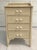 Here is a lovely, chest of drawers made from wicker, rattan and wood that has been finished in a warm white. It features 4...