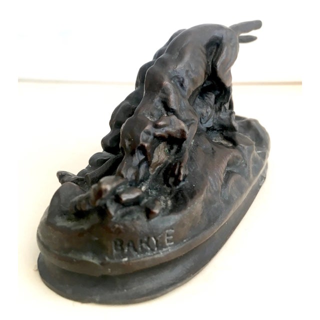 Mid-Century Modern Mid 20th Century Sculpture of Hunting Dogs Figurine For Sale - Image 3 of 5