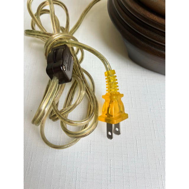 Chic Vintage Elephant Column Table Lamp by Tyndale For Sale - Image 10 of 11