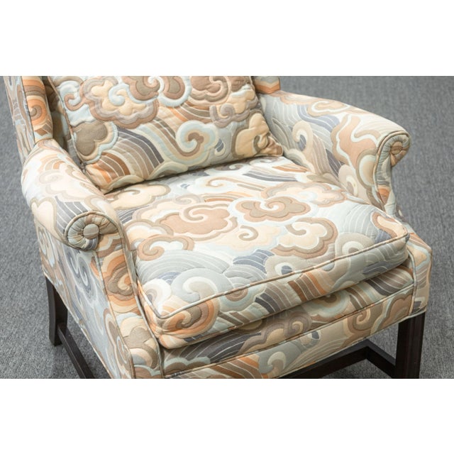 Erwin Lambeth Vintage Mid Century Modern Erwin Lambeth Lounging Armchair and Ottoman For Sale - Image 4 of 8